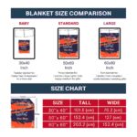 custom virginia cavaliers grunge streaks blue blanket best selling