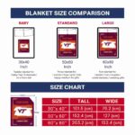 custom virginia tech hokies paint strokes maroon white blanket best selling