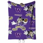 custom washington huskies mickey purple blanket best selling