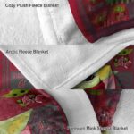 custom washington state cougars baby yoda crimson blanket best selling