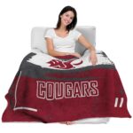 custom washington state cougars paint strokes crimson white blanket best selling