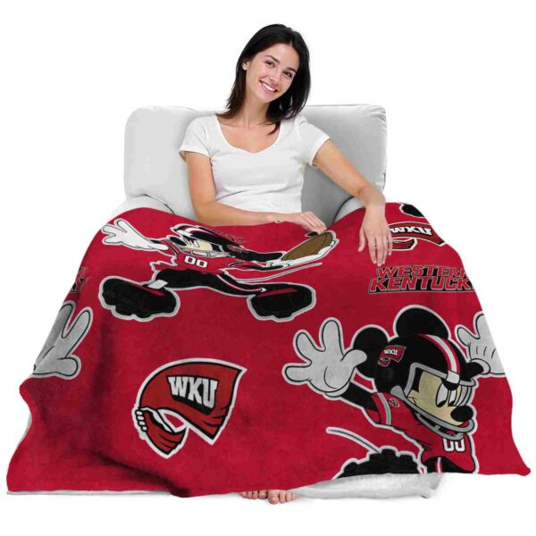 custom western kentucky hilltoppers mickey red blanket latest model