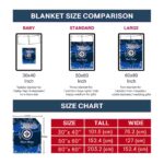 custom winnipeg jets grunge streaks blue blanket best selling