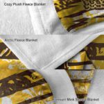custom wyoming cowboys floral stripes brown white blanket best selling