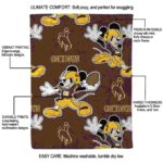 custom wyoming cowboys mickey brown blanket best selling