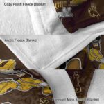 custom wyoming cowboys mickey brown blanket best selling