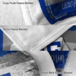 customized air force falcons paint strokes blue white blanket best selling