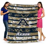 customized akron zips floral stripes blue white blanket best selling