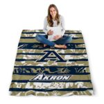 customized akron zips floral stripes blue white blanket best selling
