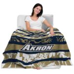 customized akron zips floral stripes blue white blanket best selling