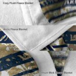 customized akron zips floral stripes blue white blanket best selling