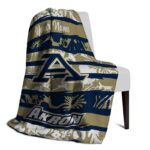 customized akron zips floral stripes blue white blanket best selling