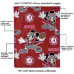 customized alabama crimson tide mickey crimson blanket best selling