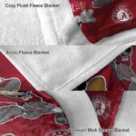 customized alabama crimson tide mickey crimson blanket best selling