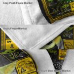 customized appalachian state mountaineers baby yoda black blanket best selling