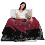 customized arizona cardinals grunge streaks red blanket best selling