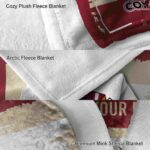 customized arizona coyotes paint strokes red white blanket premium grade