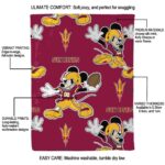 customized arizona state sun devils mickey maroon blanket best selling