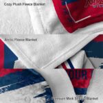 customized arizona wildcats paint strokes red white blanket best selling
