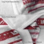 customized arkansas razorbacks floral stripes red white blanket best selling