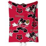 customized arkansas state red wolves mickey scarlet blanket best selling