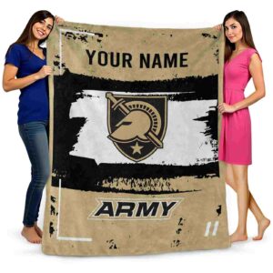 customized army black knights paint strokes gold white blanket fashion forward