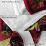 customized atlanta falcons baby yoda red blanket premium grade