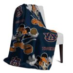 customized auburn tigers mickey navy blue blanket best selling