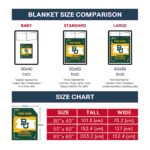 customized baylor bears paint strokes green white blanket best selling