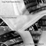 customized brooklyn nets floral stripes black white blanket best selling