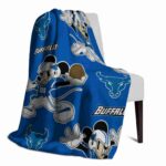 customized buffalo bulls mickey royal blue blanket best selling