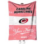 customized carolina hurricanes grunge texture red white blanket best selling