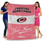 customized carolina hurricanes grunge texture red white blanket best selling