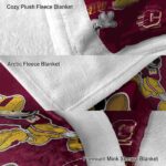 customized central michigan chippewas mickey maroon blanket best selling