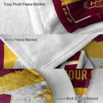 customized central michigan chippewas paint strokes maroon white blanket best selling