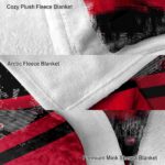 customized cincinnati bearcats grunge streaks red blanket premium grade