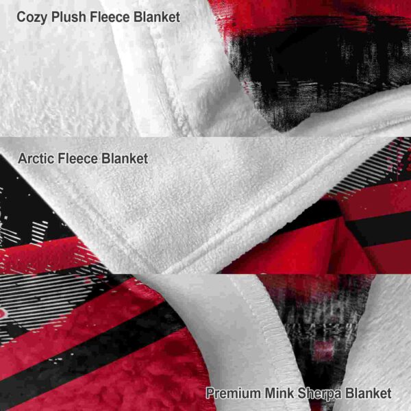 customized cincinnati bearcats grunge streaks red blanket premium grade