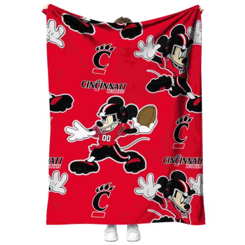 customized cincinnati bearcats mickey red blanket best selling