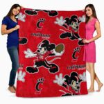 customized cincinnati bearcats mickey red blanket best selling
