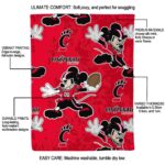 customized cincinnati bearcats mickey red blanket best selling
