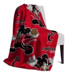 customized cincinnati bearcats mickey red blanket best selling