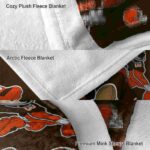 customized cleveland browns mickey brown blanket best selling
