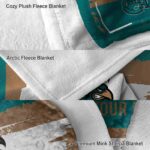 customized coastal carolina chanticleers paint strokes green white blanket best selling