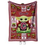 customized colgate raiders baby yoda maroon blanket best selling
