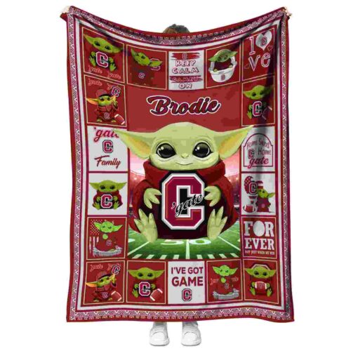 customized colgate raiders baby yoda maroon blanket best selling