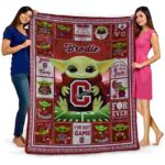 customized colgate raiders baby yoda maroon blanket best selling