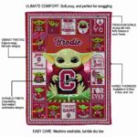 customized colgate raiders baby yoda maroon blanket best selling