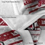 customized colgate raiders floral stripes maroon white blanket best selling