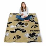 customized colorado buffaloes mickey gold blanket high quality