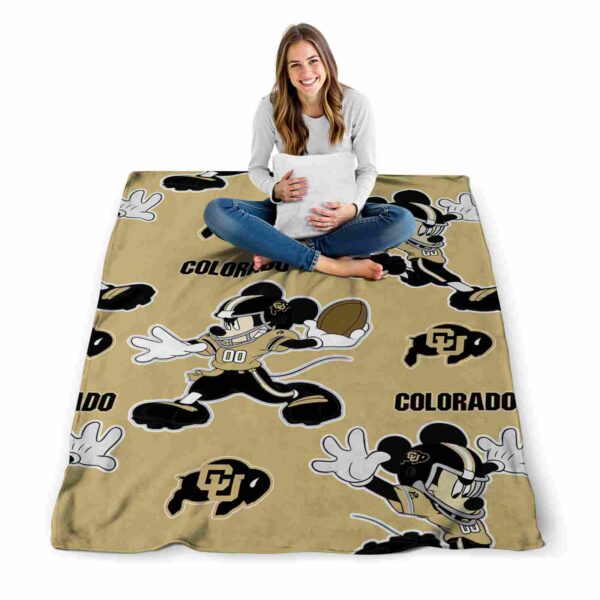 customized colorado buffaloes mickey gold blanket high quality